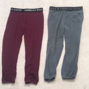2 pairs American Eagle cozy pants
